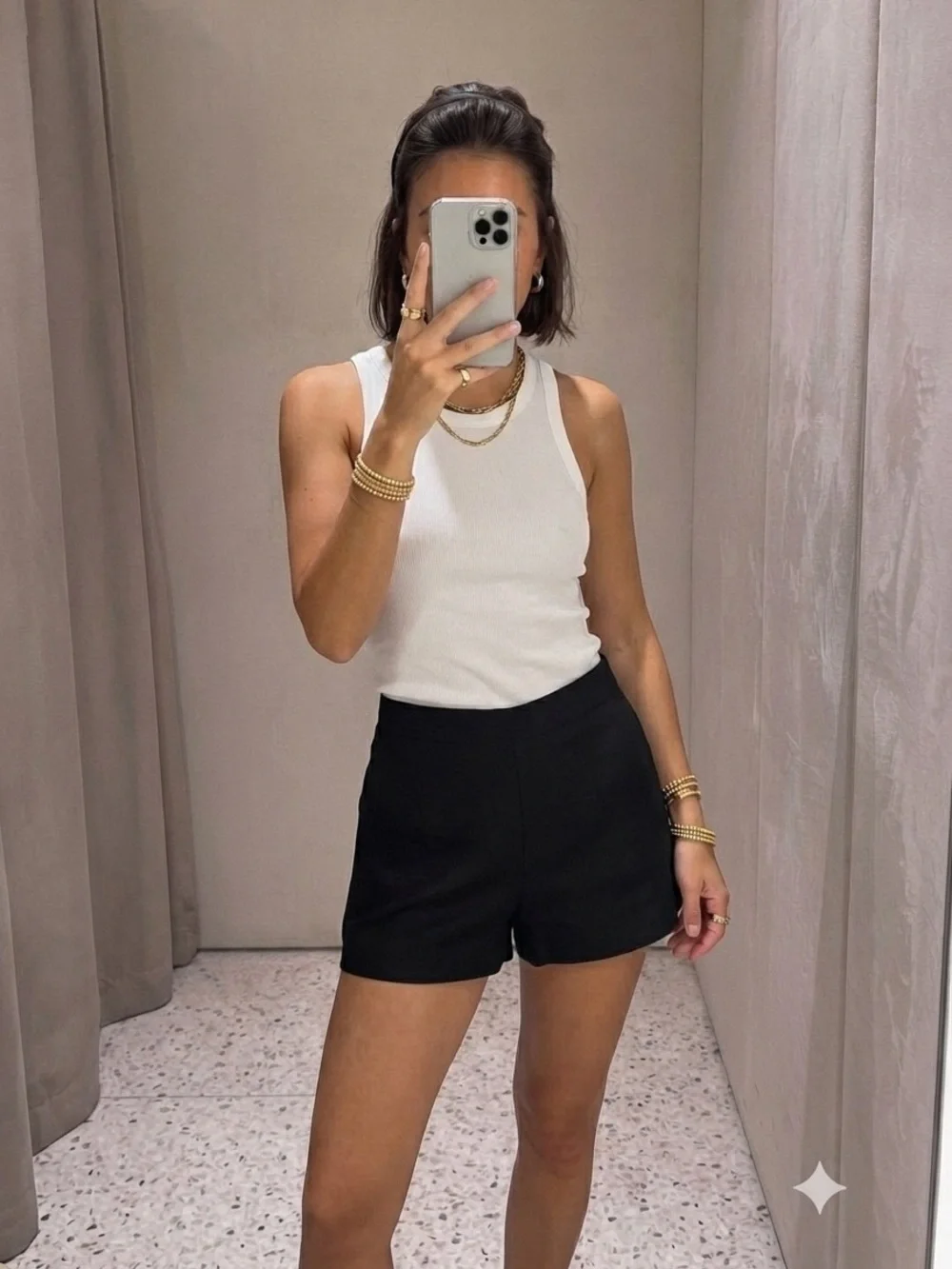 H&M Classic Tailored Black Women's Shorts